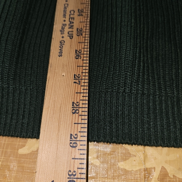 Vintage 90's Tommy Hilfiger Men's XL Dark Green Knit Crewneck Pullover Sweater - Picture 5 of 6